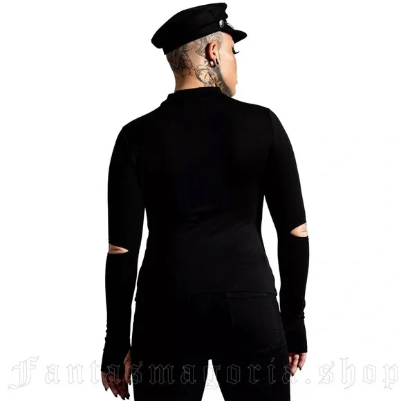 Killstar Laverna Cross Long-Sleeve - Picture 2 of 8